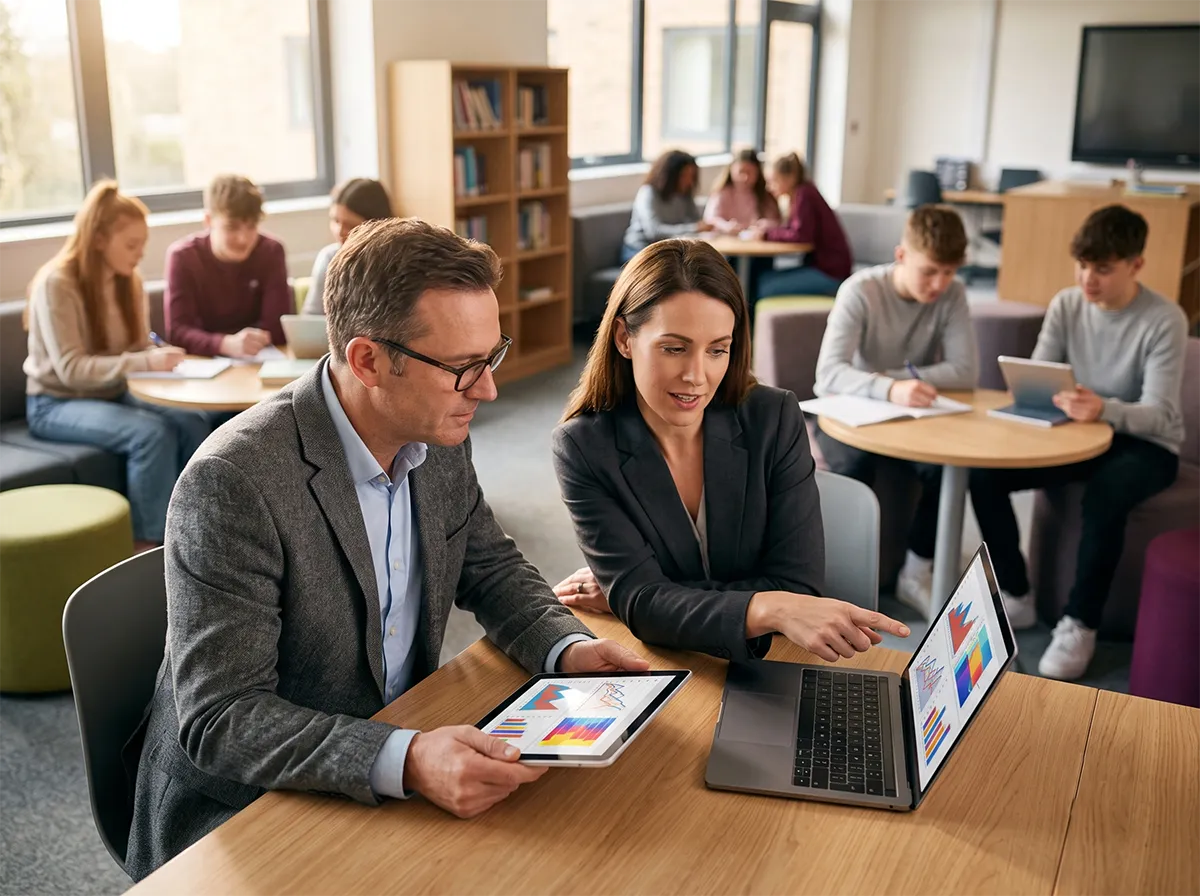 Education management and learning software interface built by Augmex