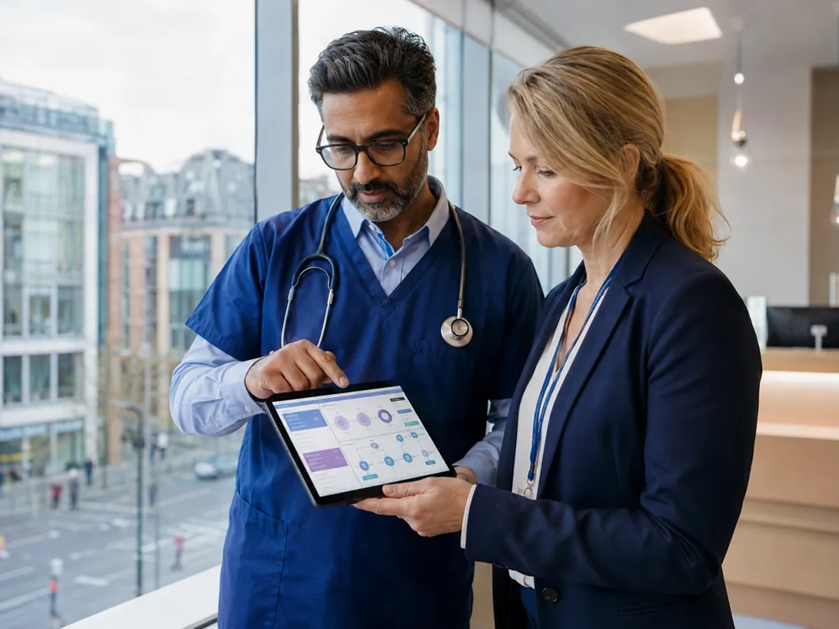 Healthcare care management software interface built by Augmex
