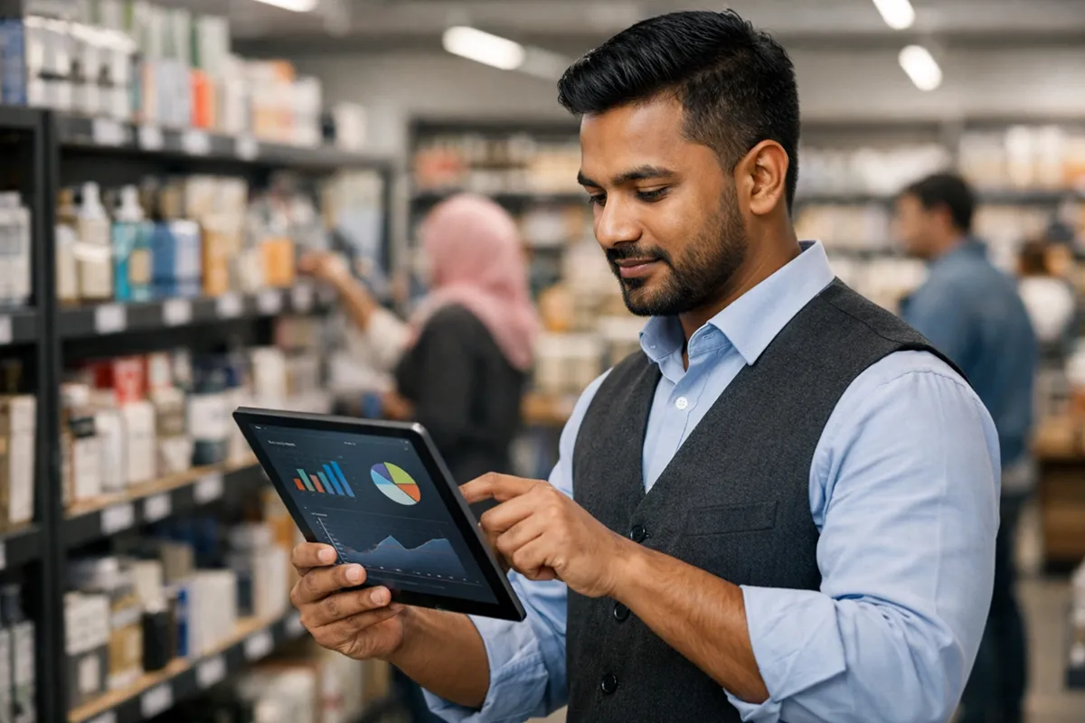 Retail inventory and analytics software interface built by Augmex